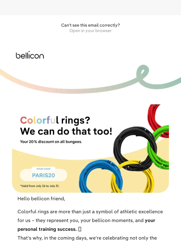 Bellicon - ?‍♀️ Athletic Discount: 20% off all bungees