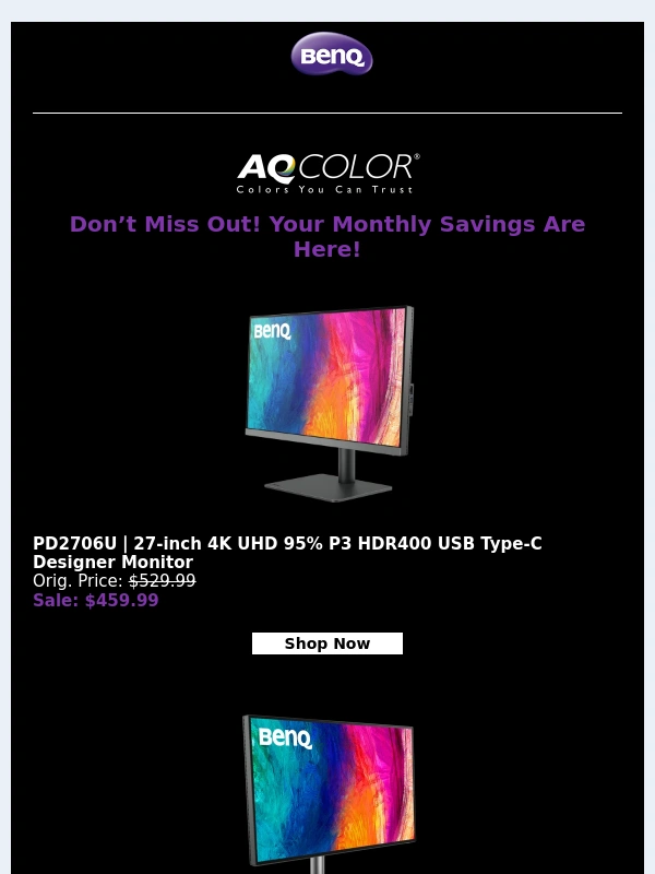 BenQ - BenQ: Designer Deals? – Limited-Time Rewards Inside