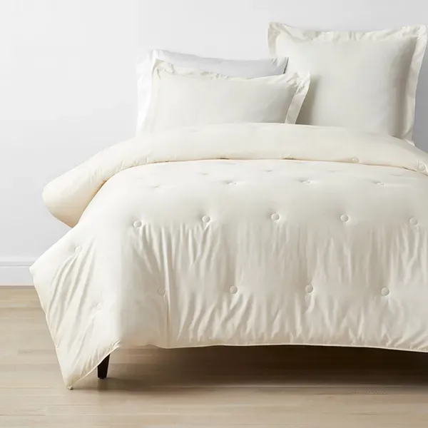 The Company Store Classic Smooth Rayon Made From Bamboo Sateen Comforter - Queen