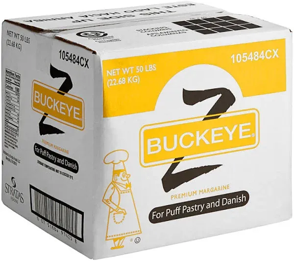 Stratas Buckeye Z Puff Pastry and Danish Margarine Shortening