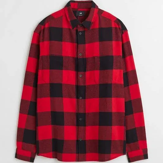 H&M Men's Relaxed Fit Twill Shirt