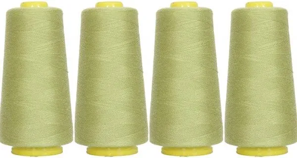 Avocado 222 Four Cone Set of Polyester Serger Thread