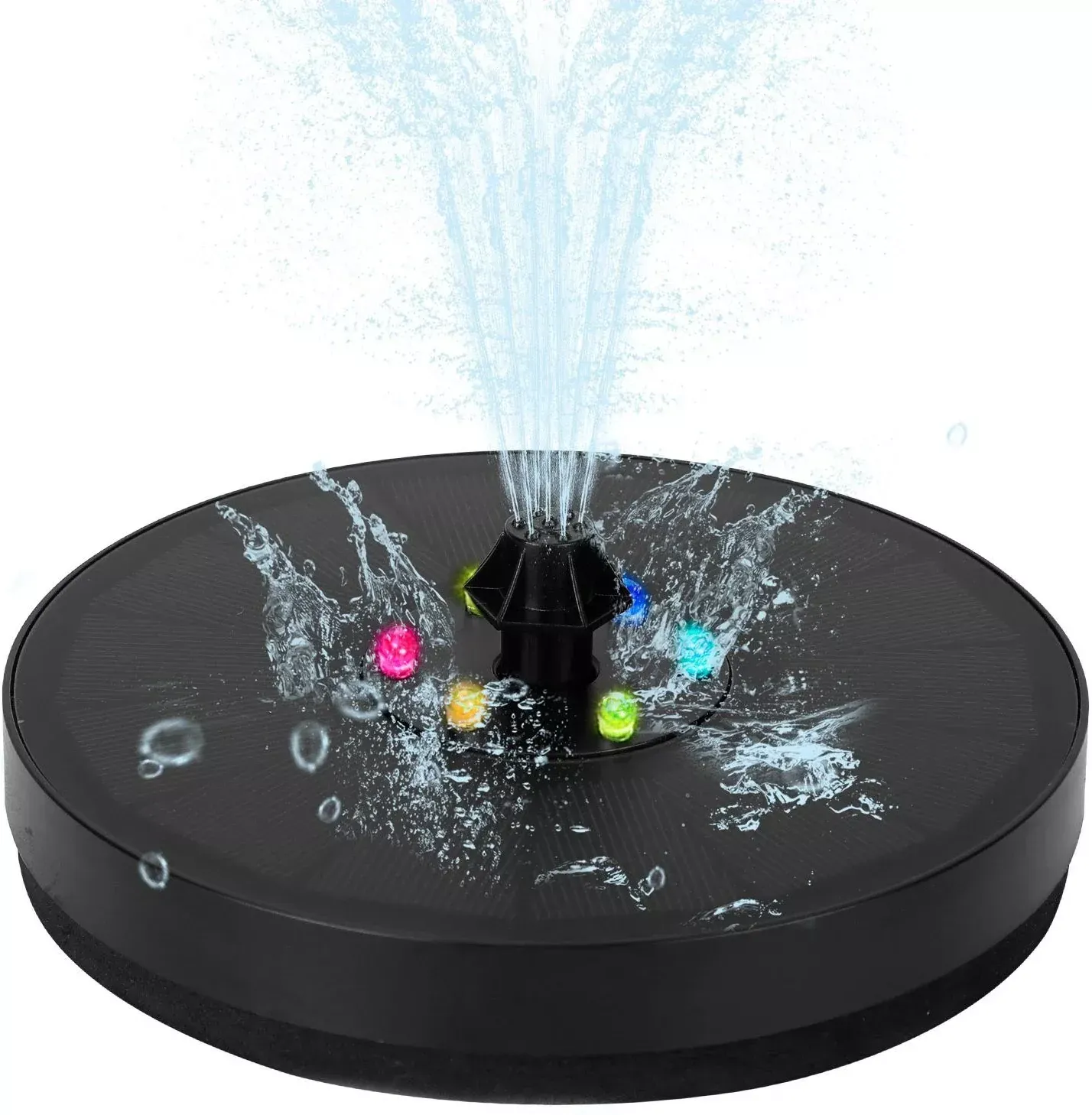 DailySale Solar Powered Fountain Pump Floating Bird Bath Pond Pump