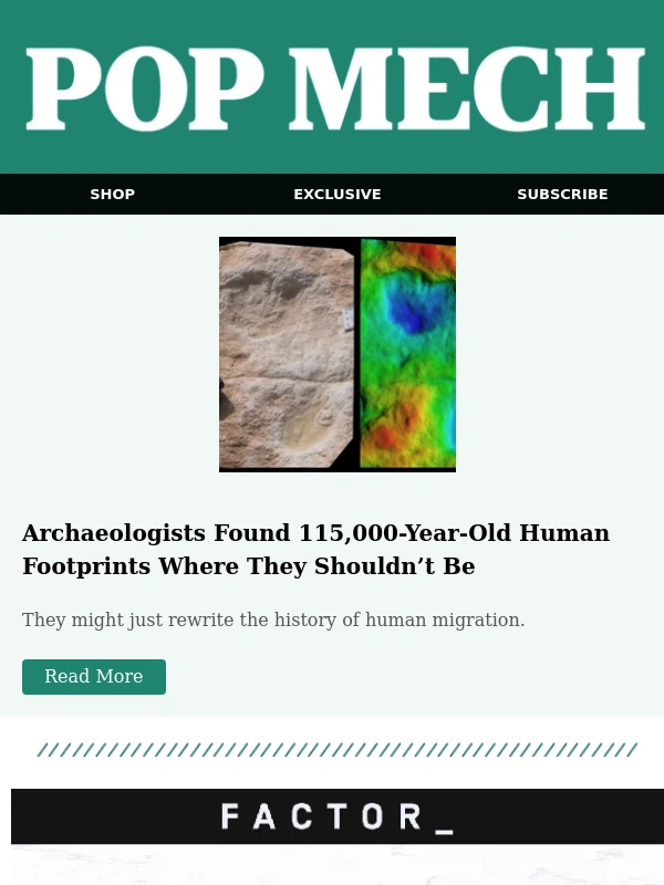 Popular Mechanics - Archaeologists Found 115,000-Year-Old Human Footprints Where They Shouldn’t Be