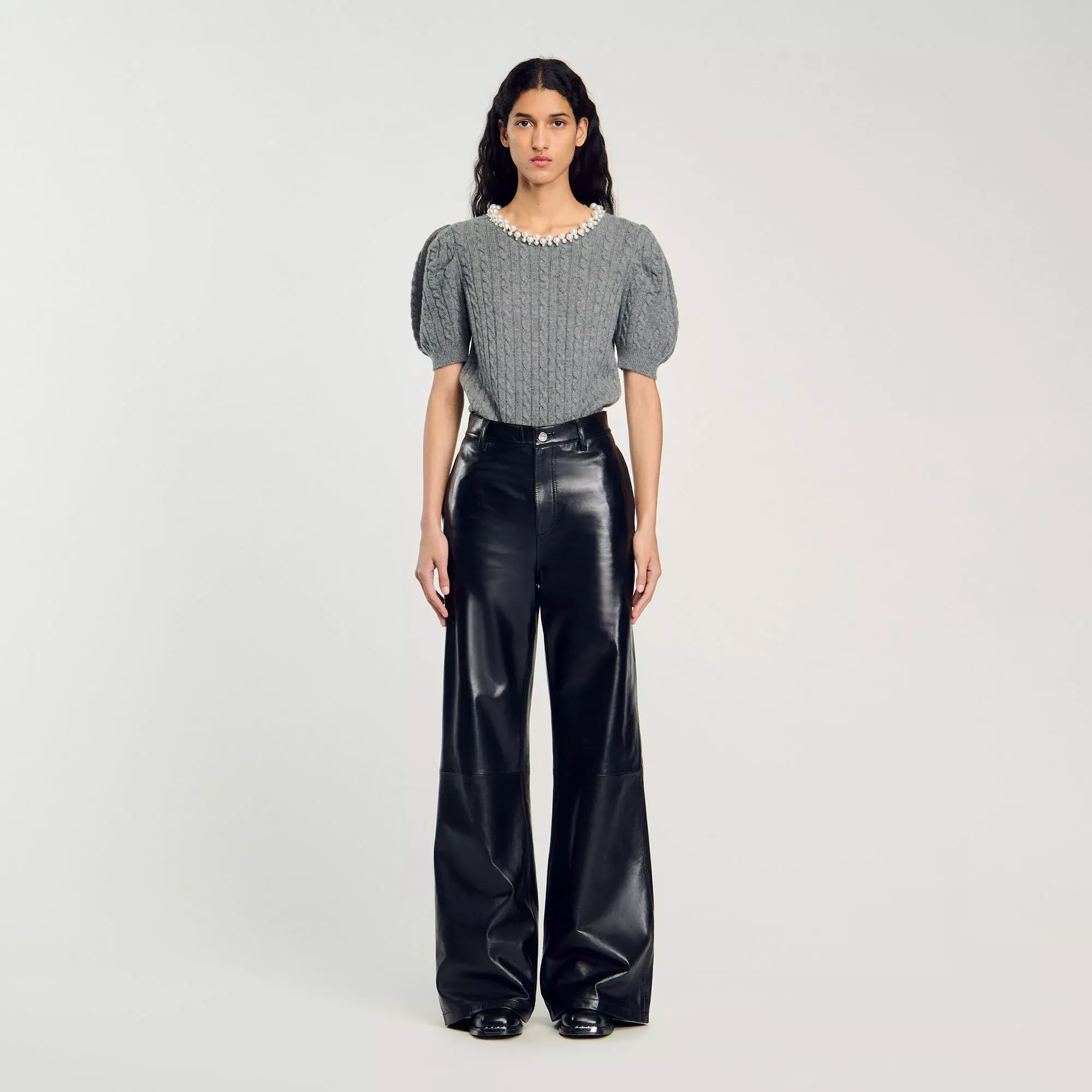 Sandro Cable knit sweater - female - L