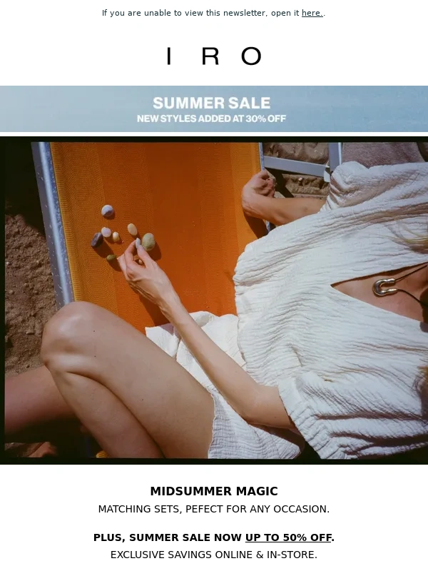IRO - Summer Savings | Set for Success