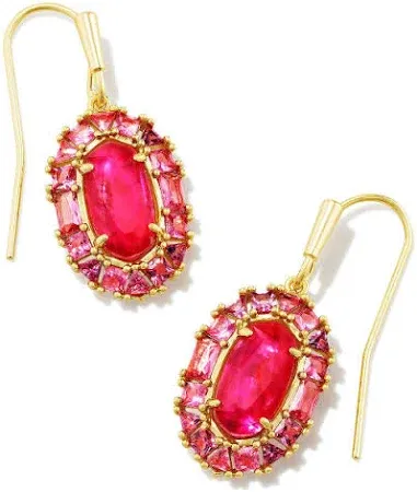 Kendra Scott Lee Crystal Frame Drop Earrings