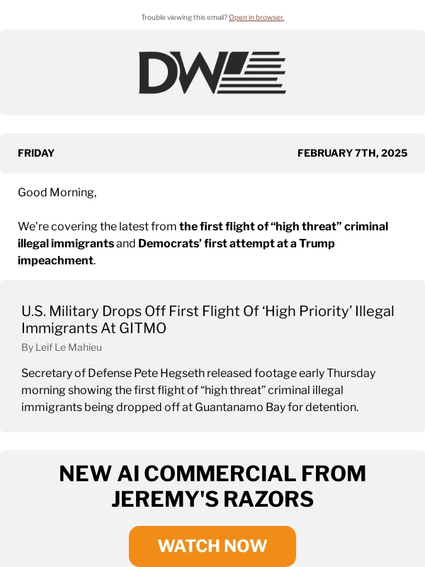 Black Rifle Coffee Company - Democrats make their first attempt at a Trump impeachment