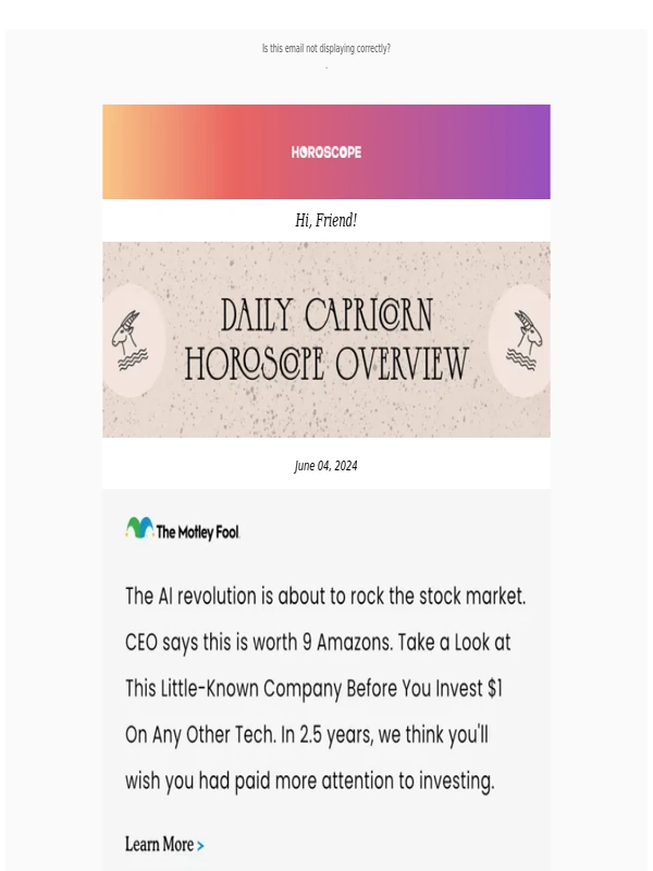 Keen - Your Daily Horoscope Tue Jun 04