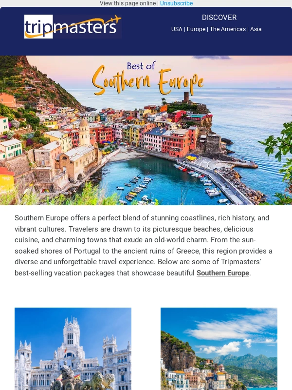 Tripmasters - Best of Southern Europe