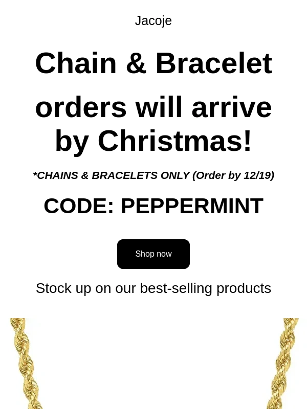 Jacoje - Last CHANCE to save!
