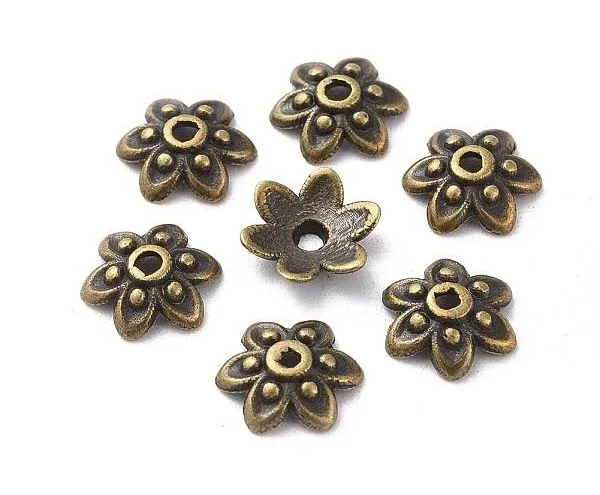 Honeyhandy Tibetan Style Bead Caps