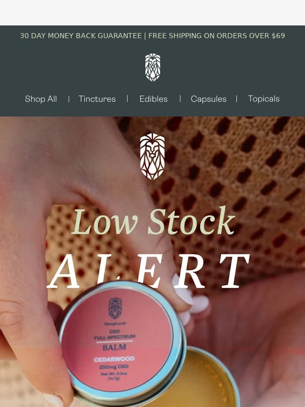 Hemplucid - ⚠️ Our Stock is Running Low