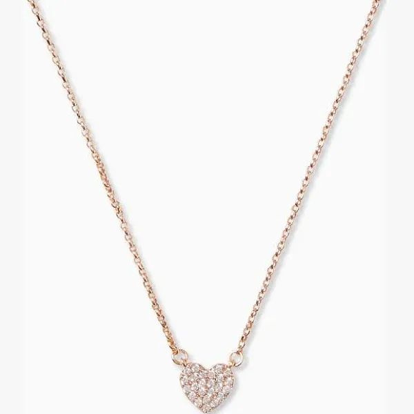 Kate Spade Yours Truly Pave Heart Mini Pendant Necklace