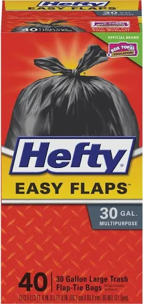 Hefty Easy Flap Trash Bags