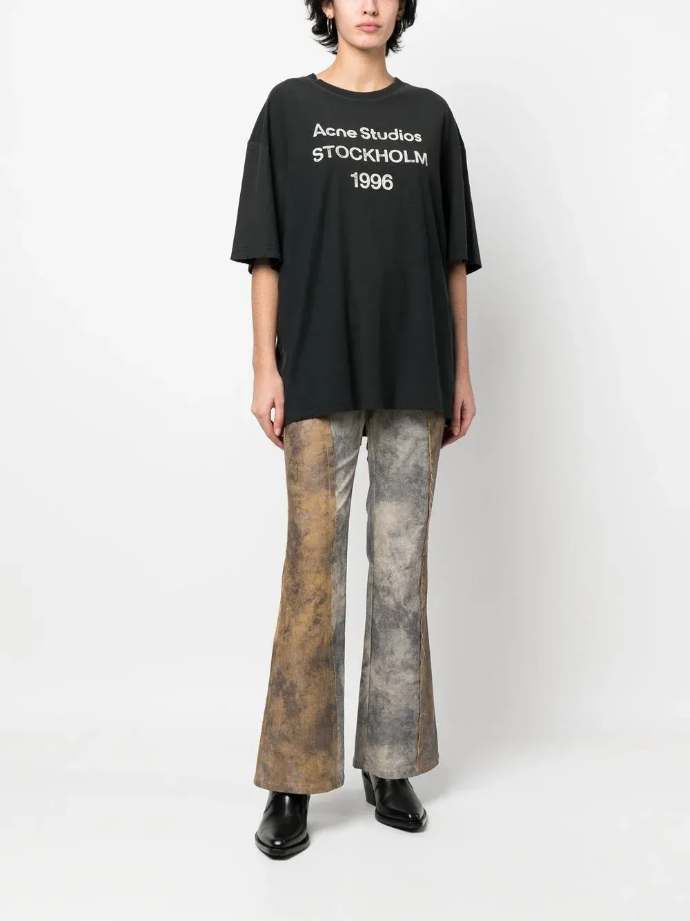 Graphic-print Cotton T-shirt In Black