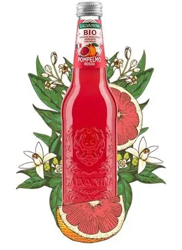 Galvanina Organic Red Grapefruit Soda 12oz