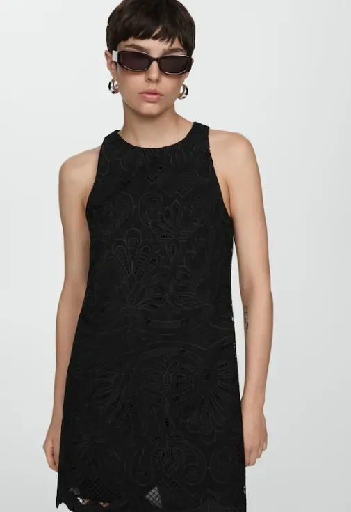 Embroidered Short Dress