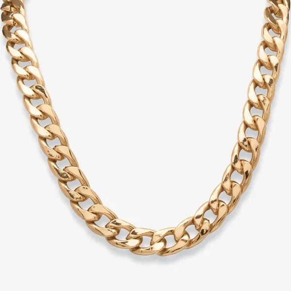 PalmBeach Jewelry Men's Curb-Link Chain Necklace