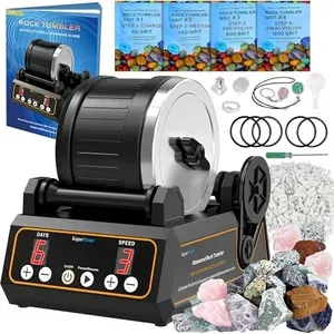 Rock - Tumbler Kit, K1 Professional Large 2.5LB Capacity, Memory Function, Digital Timer, Variable Speeds
