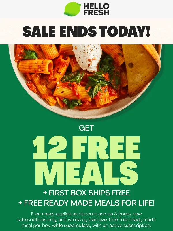 Hello Fresh - Spring Sale Ends TONIGHT