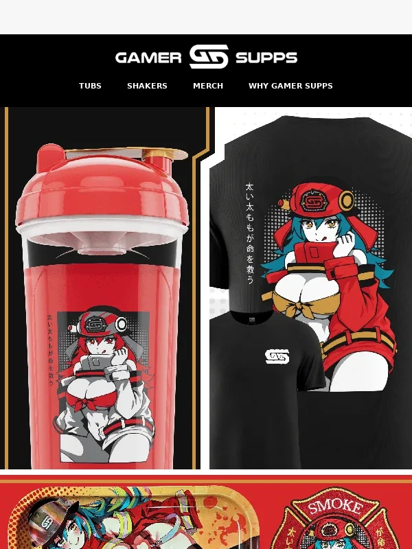 Gamer Supps - ? Somebody Call 9-1-1 this New Waifu is FIYAH?