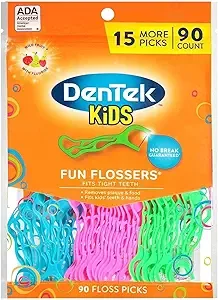 [S&S] $1.75*: 90-Count DenTek Kids Fun Flossers (Wild Fruit) at Amazon