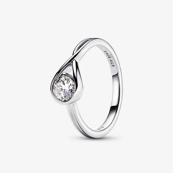 Pandora Women's Infinite Lab-Grown Diamond Sterling Silver Ring
