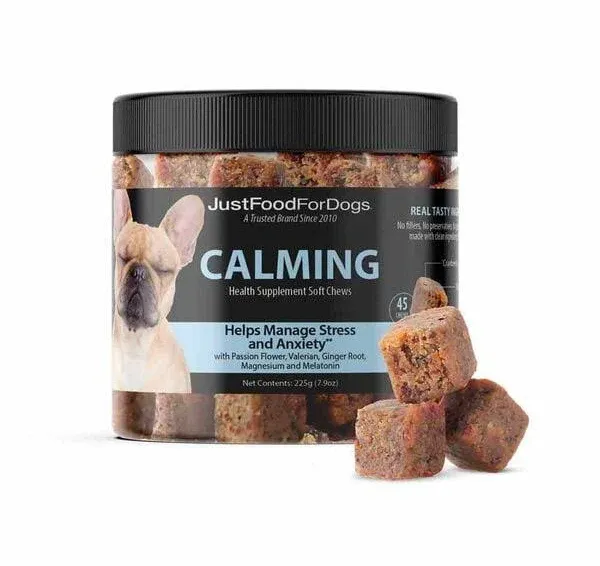 JustFoodForDogs Calming Health Supplement Soft Chews