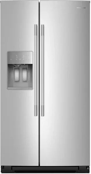 KitchenAid Side-by-Side Refrigerator with Panoramic LED Lighting