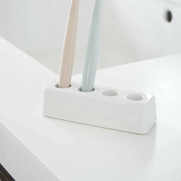Yamazaki Home Ceramic Toothbrush Stand