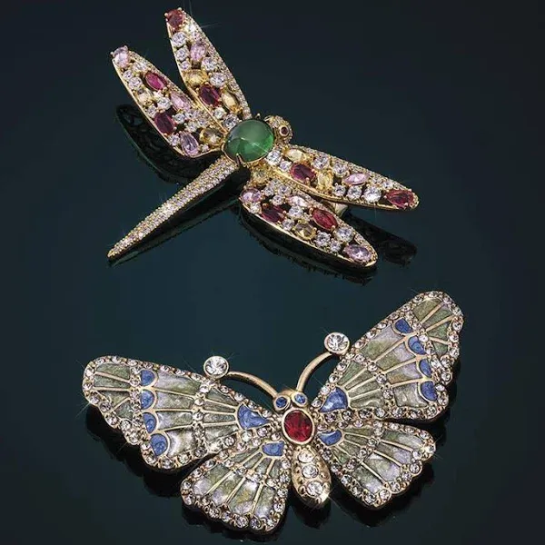 Stauer Sparkling Creations Women's Brooch Set of 2