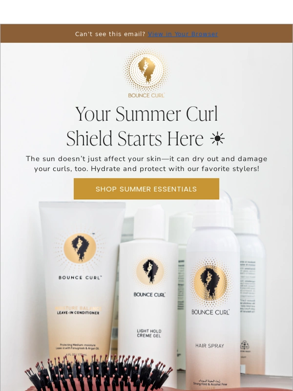 Bounce Curl - UV Hair Damage? Not on Our Watch! ☀️