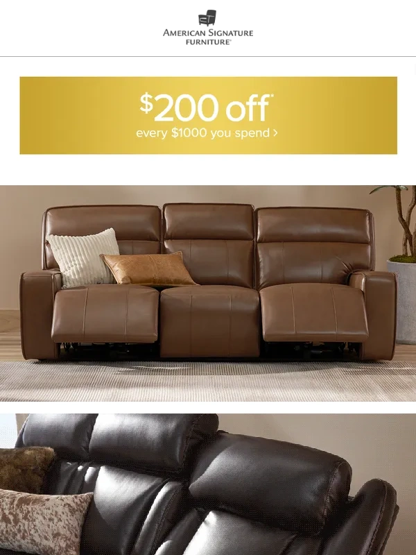 American Signature Furniture - Next-level style & tech reclining