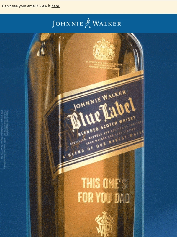 Johnnie Walker - Today Only! FREE Engraving For Father's Day