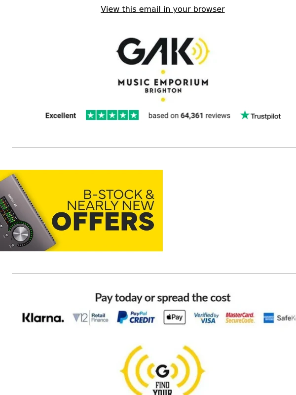 GAK - ? Our January Sale Starts NOW!! | GAK Music Emporium
