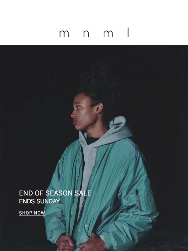 mnml - End of Season Sale | up to 60% OFF ?