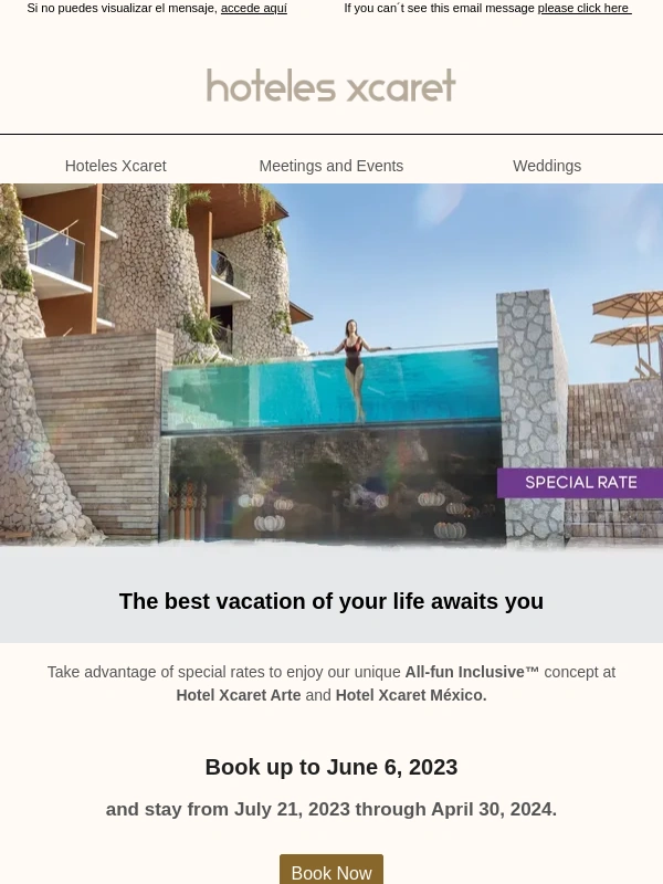 Hotel Xcaret Mexico - The best vacation of your life awaits you