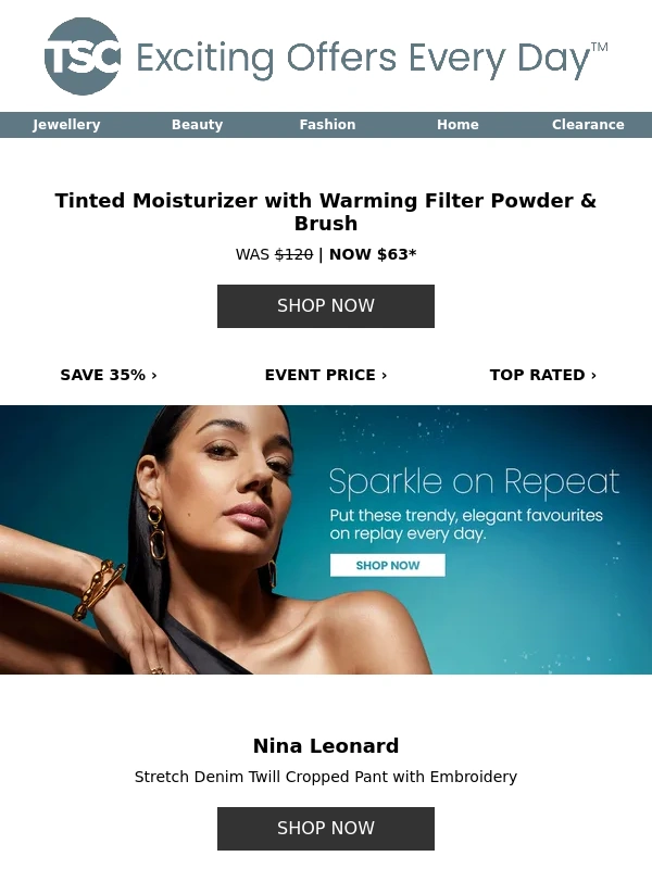TSC - Doll 10 Tinted Moisturizer with Powder & Brush