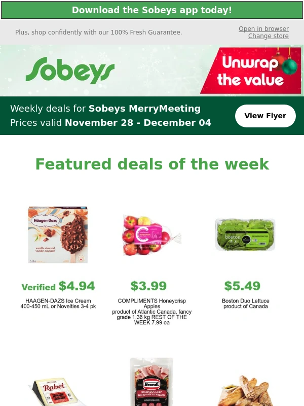 Sobeys - Find the best deals on featured products with Verified Prices!