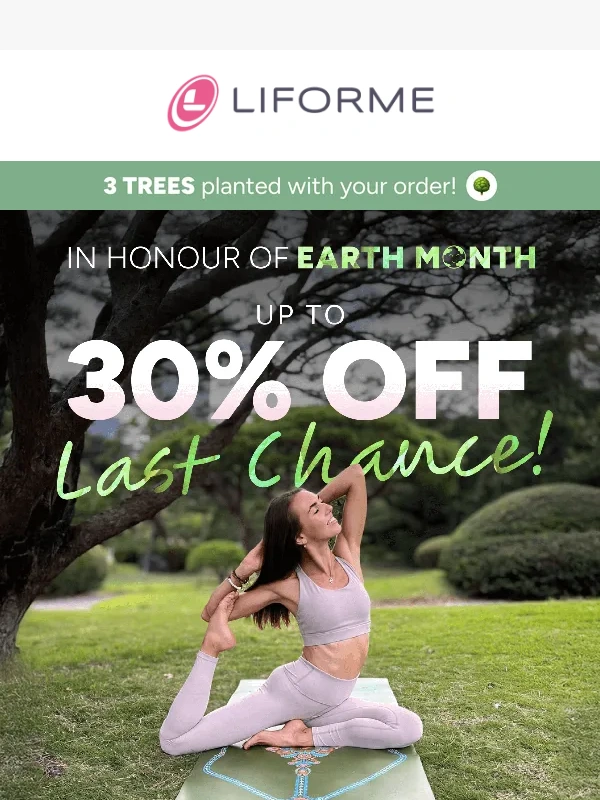 Liforme - Last chance for Earth Month savings! ?