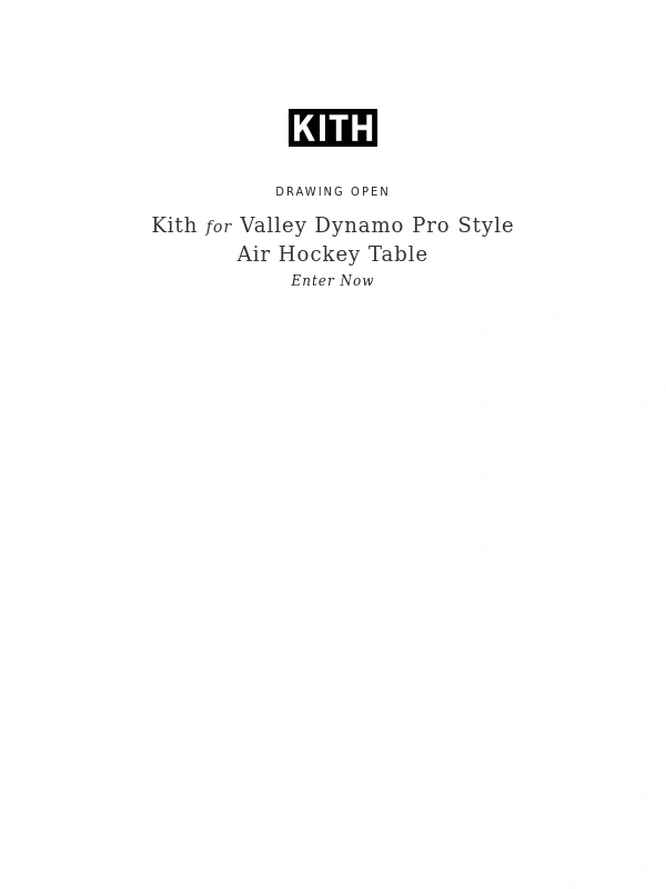 Kith - Drawing Open | Kith for Valley Dynamo Pro Style Air Hockey Table