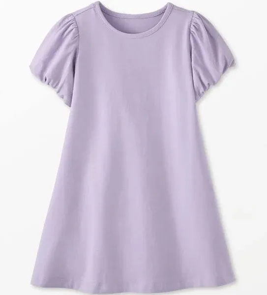 Girls' Hanna Andersson Bubble Sleeve Swing Dress with Pockets