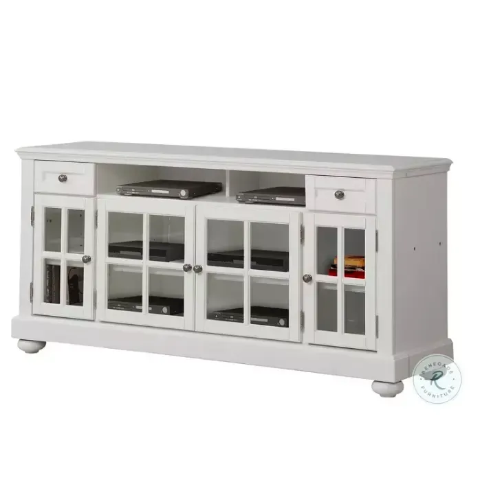 Cape Cod Vintage White 63" TV Console