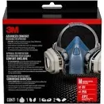 3M P95 Paint Project Half Face Respirator Valved Multicolored M 1 pc