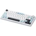Aula Aula F75 80 Keys Tri-Mode Customized Mechanical Gaming Keyboard Hot Swappable RGB BT/2.4G/Type-C Wired 75% Layout Gaming Keyboard Gasket Structur