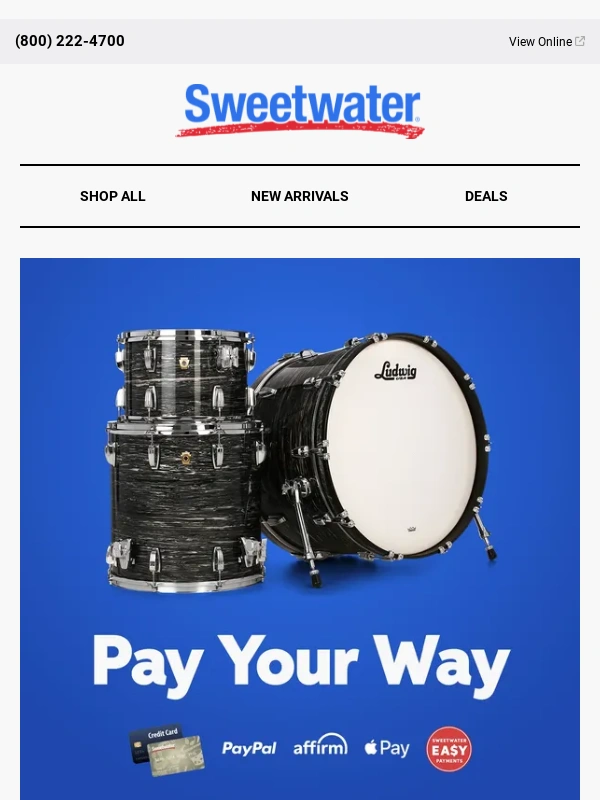 Sweetwater - More Ways to Pay on Early Black Friday Deals!