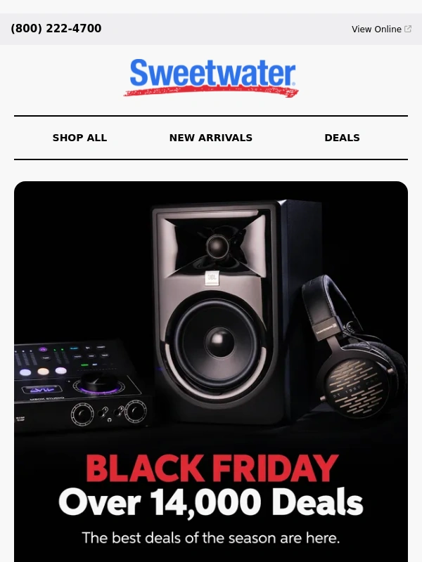 Sweetwater - Major Black Friday Deals on over 14,000 Items!