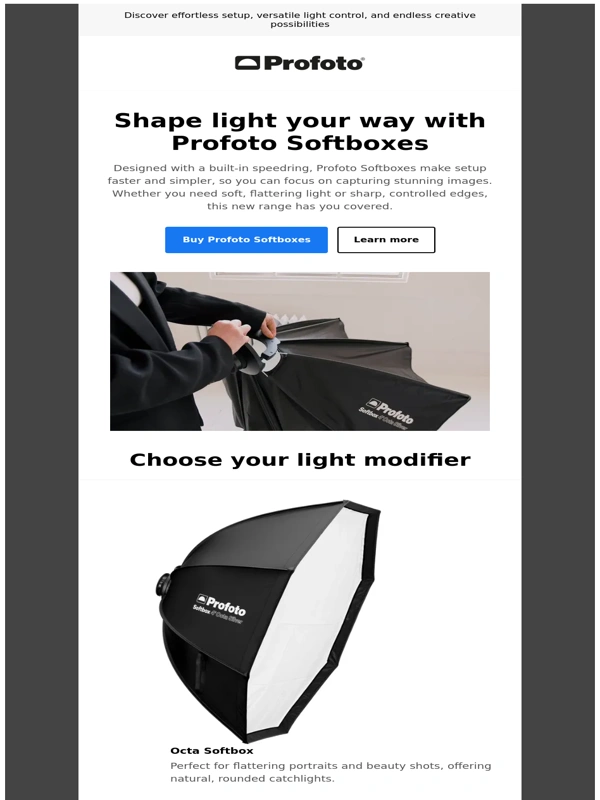 Profoto - Light shaping made simple with Profoto Softboxes
