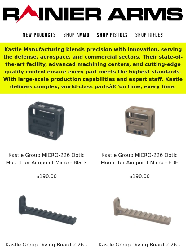 Rainier Arms - ? One Mount to Rule Them All – Meet Kastle Group’s Elite Optic Solutions